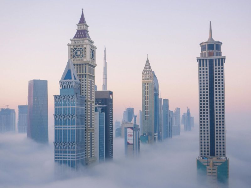 Foggy Dubai UAE
