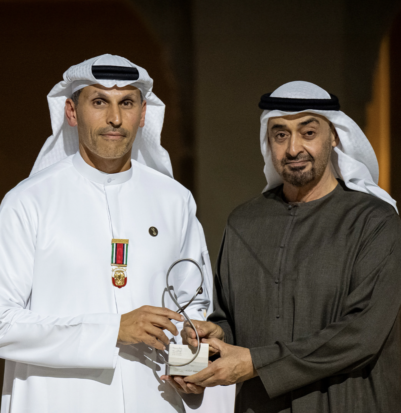 H.E. Khaldoon Khalifa Al Mubarak and His Highness Sheikh Mohamed bin Zayed Al Nahyan