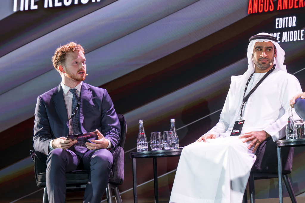 Angus Anderson, Editor of Finance Middle East, in conversation with H.E. Mohamed Al-Musharrakh, CEO, Sharjah FDI Office at Arabian Business' The Briefing summit
